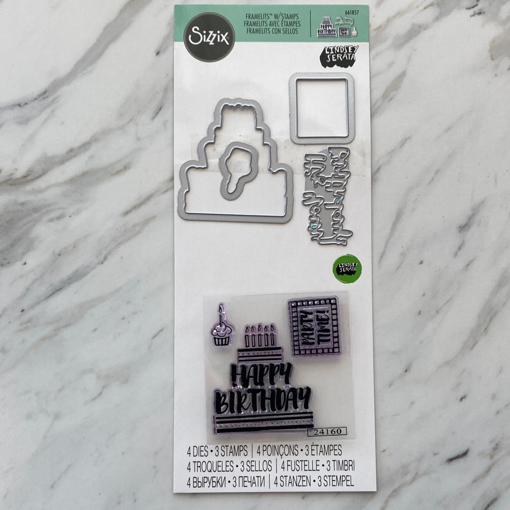 Sizzix It’s Your Birthday Framelits W/Stamps Lindsey Serata